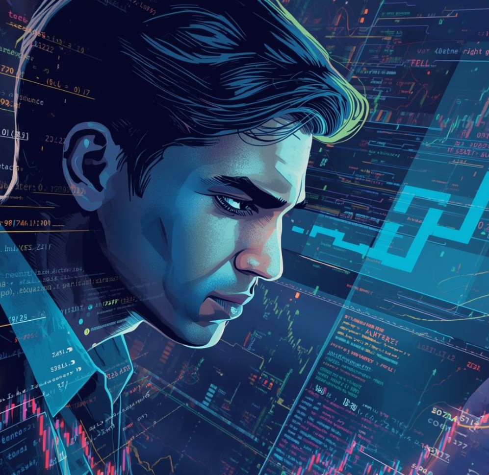 The Market Maker War – Decoding the Hidden World of High-Frequency Trading Graphic showing market makers and high-frequency trading algorithms competing in financial markets