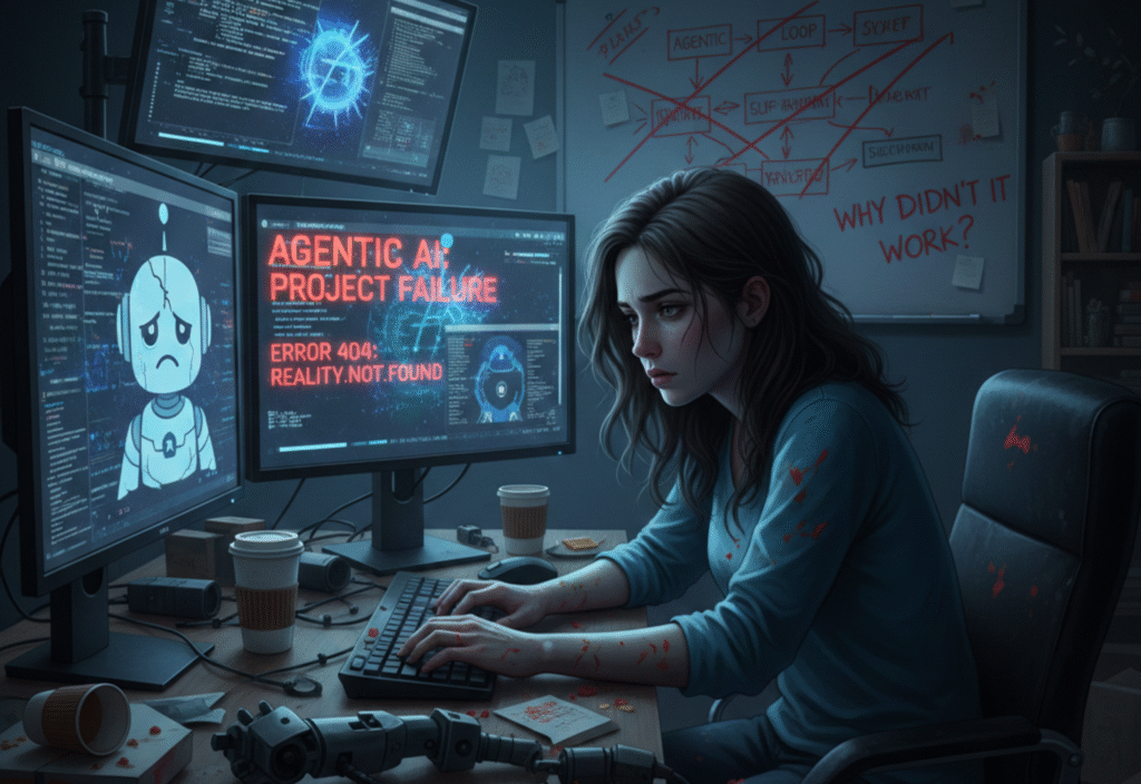 Agentic AI concept with human and AI interaction