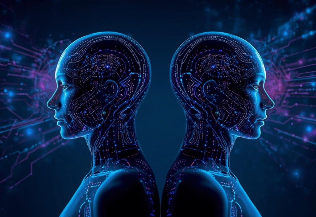 AI Twin representing a human in a virtual digital environment