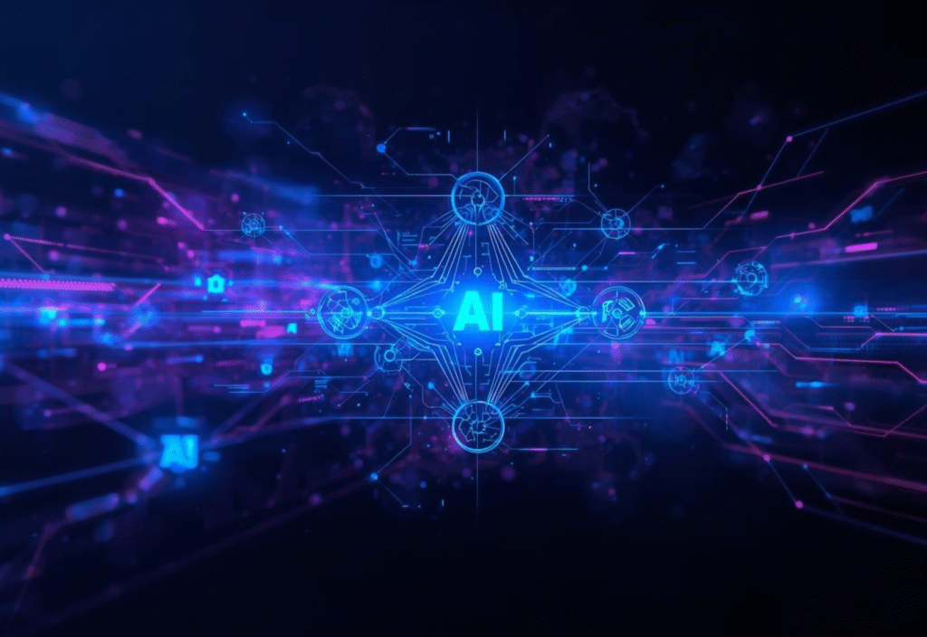 Artificial intelligence predictions 2026: Human interacting with AI interface