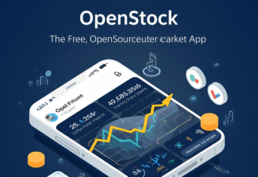 OpenStock free open-source stock market app dashboard showing real-time stock tracking
