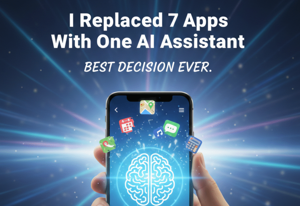 “One AI Assistant replacing seven apps to improve productivity and streamline workflow”