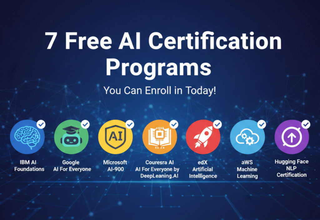 Free AI certification programs online