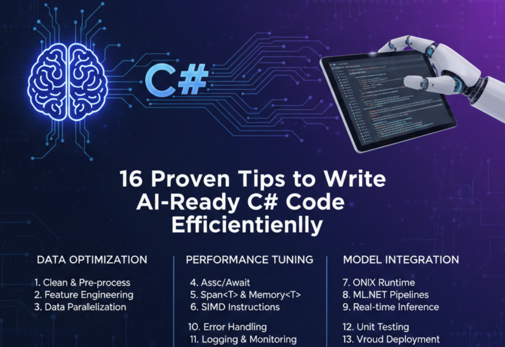 AI-ready C# code architecture showing scalable and efficient AI integration in .NET applications