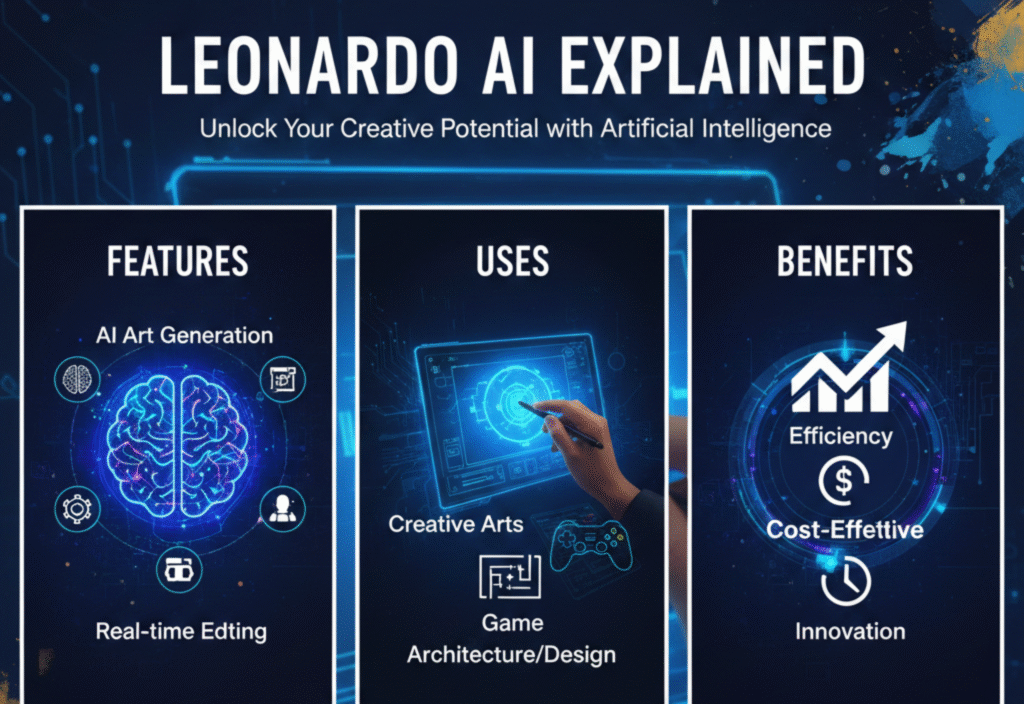 Leonardo AI Explained: Features, Uses, and Benefits Leonardo AI platform for AI-generated visuals