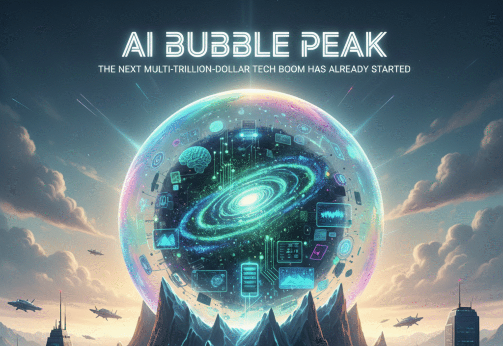 your pAI bubble peak concept showing technology growth and the rise of the next multi-trillion-dollar tech boomaragraph text (8)