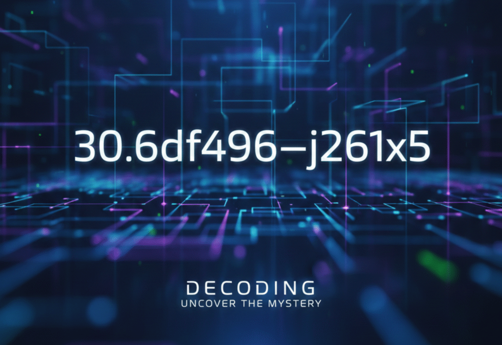 Decoding 30.6df496-j261x5 code illustration