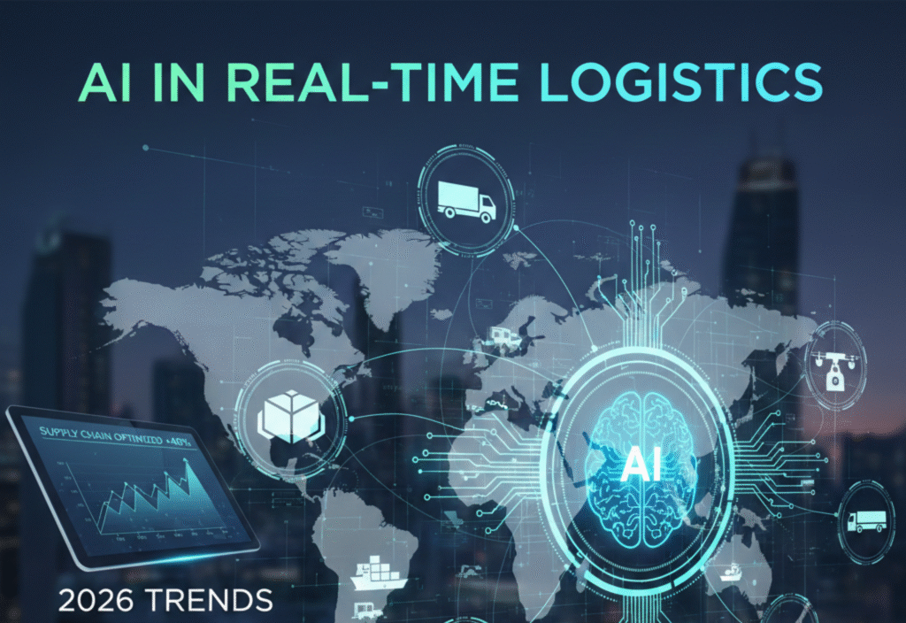 AI in logistics optimizing real-time supply chains 2026