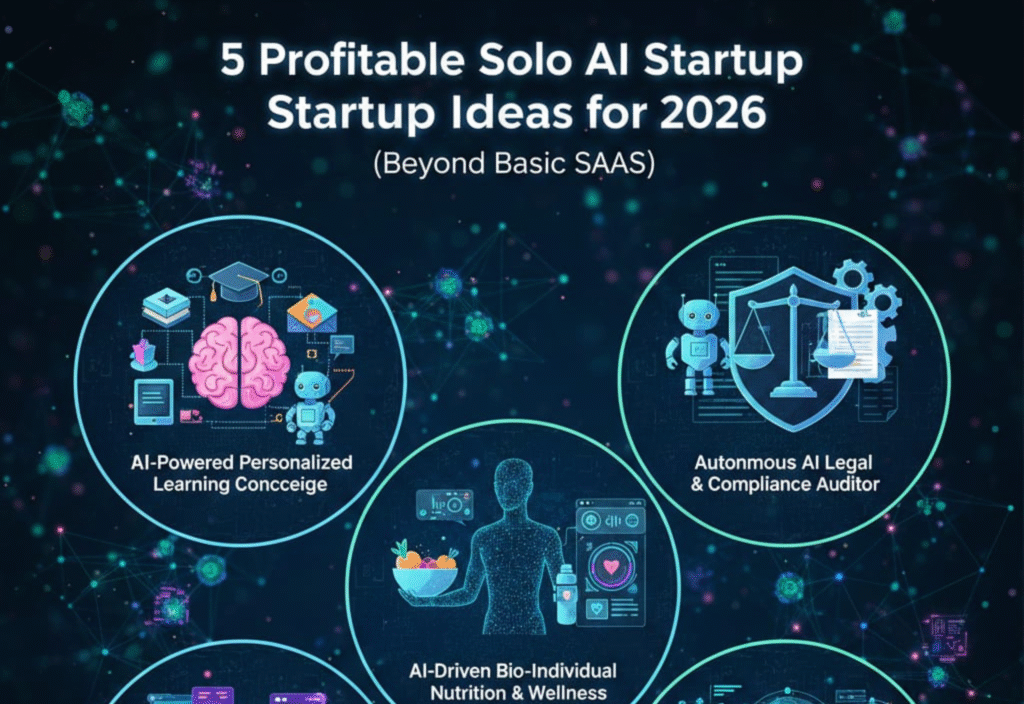 Solo AI startup ideas 2026 for profitable and scalable AI businesses