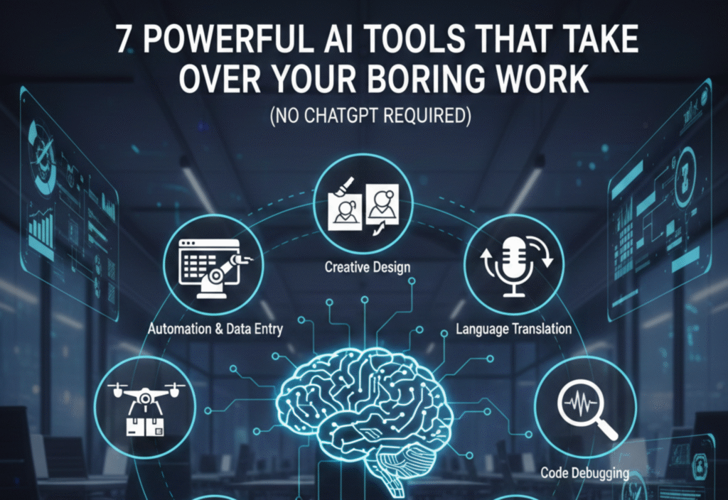 AI productivity tools automating boring work without ChatGPT in 2026