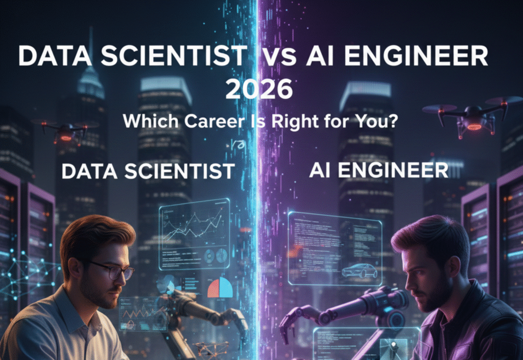 Data Scientist vs AI Engineer in 2026: Which Career Is Right for You? Data Scientist vs AI Engineer in 2026 career comparison