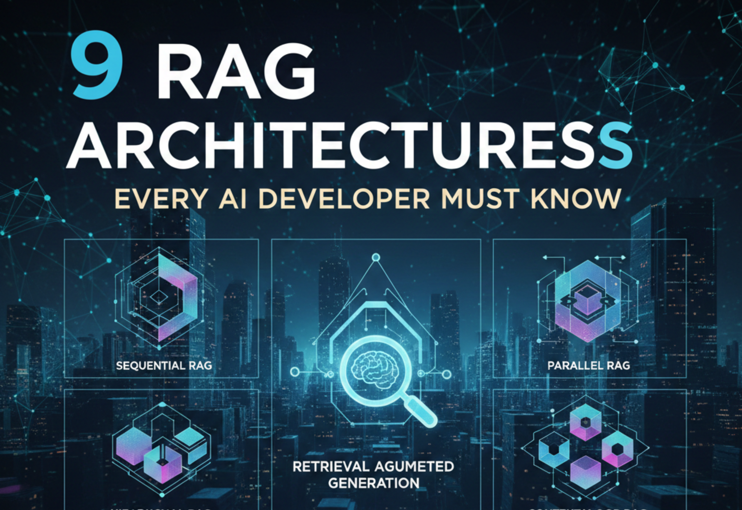 Diagram showing 9 RAG architectures for AI development
