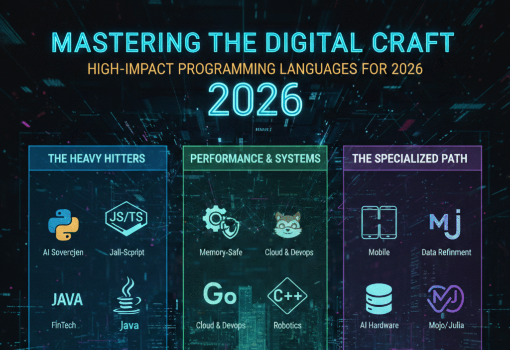 Top programming languages to learn in 2026 for future-ready tech skills