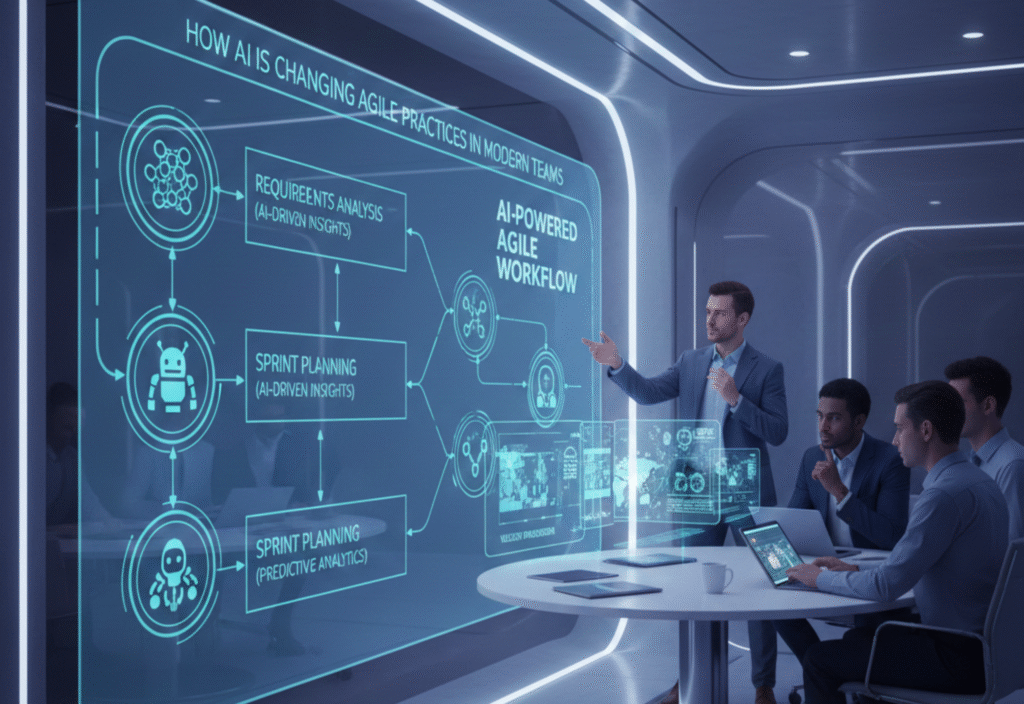 AI in Agile practices helping modern teams collaborate and improve workflows