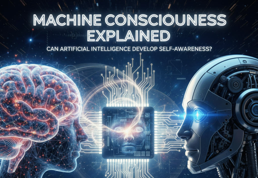 Machine Consciousness and AI Self-Awareness Concept