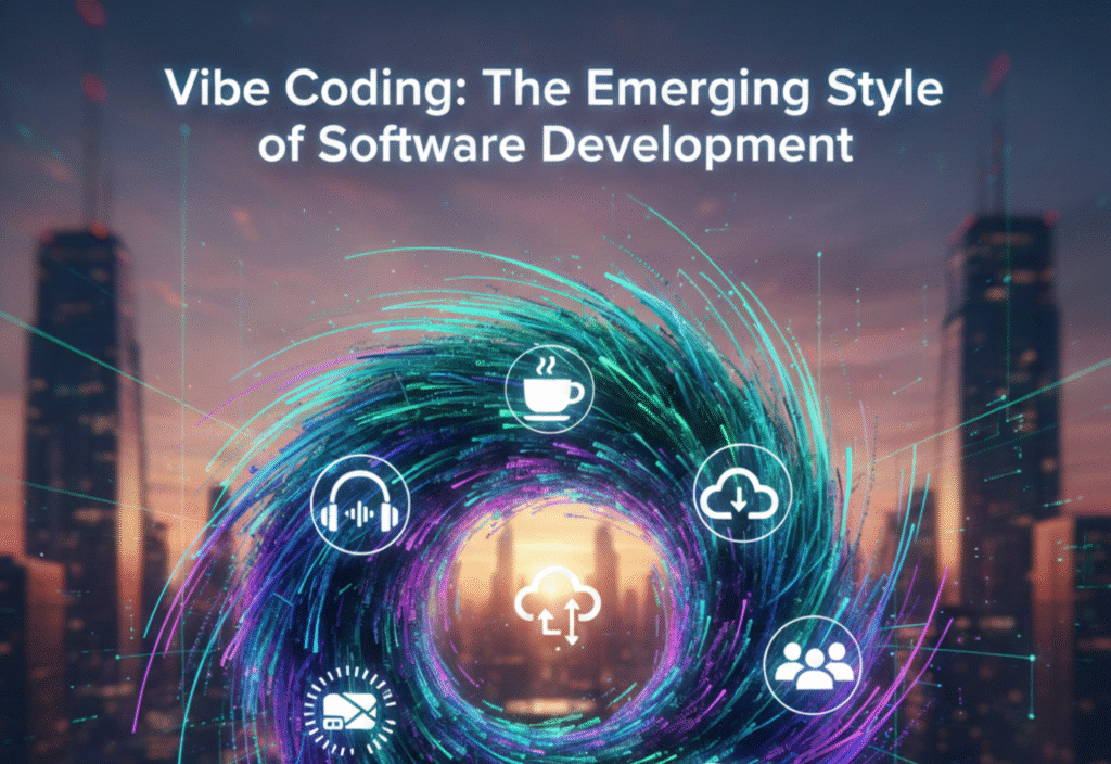 Developer using AI-assisted tools for Vibe Coding in software development