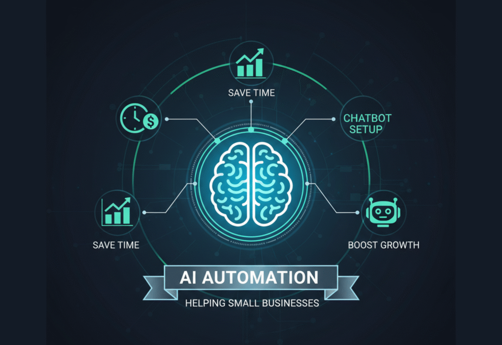 AI automation and chatbots helping small businesses improve customer support and efficiency