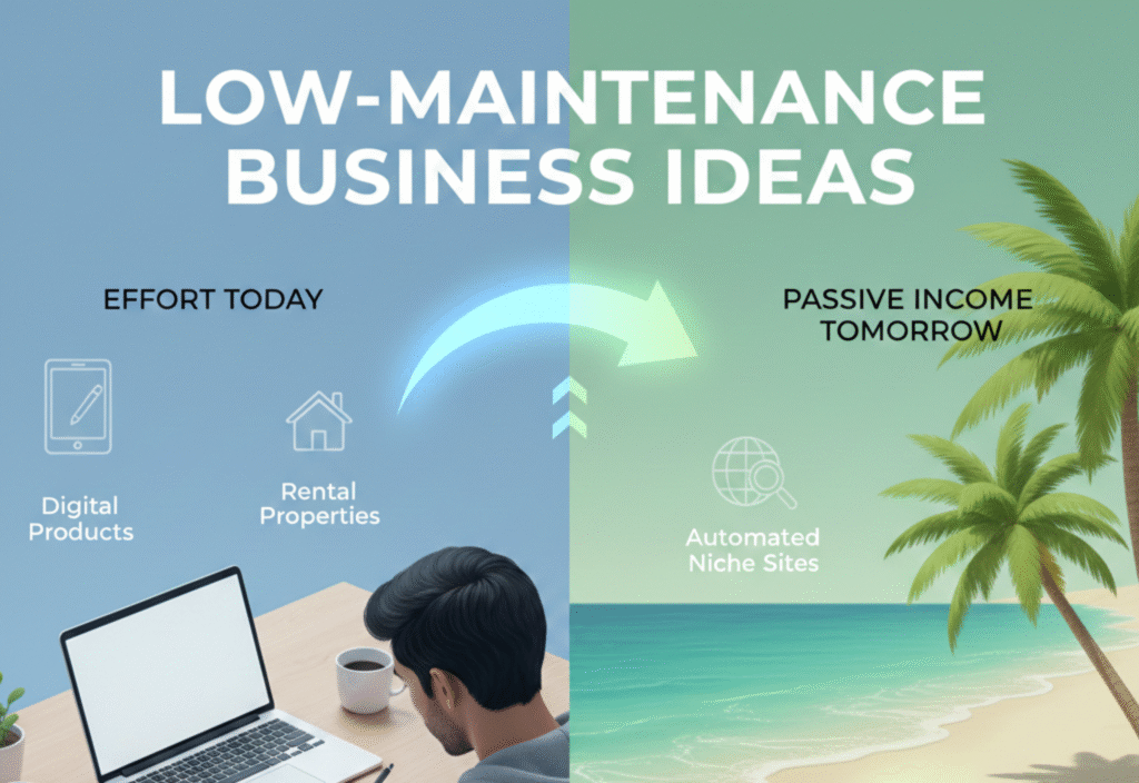 Low-maintenance business ideas for passive income and minimal effort