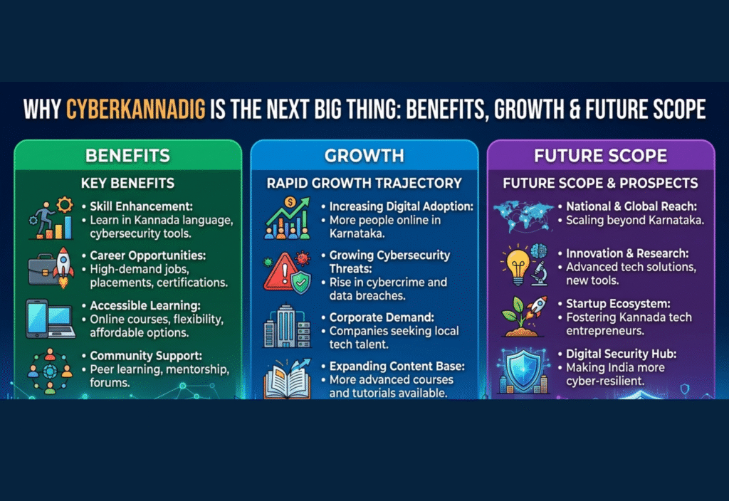 Why Cyberkannadig is the Next Big Thing: Benefits, Growth & Future Scope Cyberkannadig digital growth concept with Kannada language and technology innovation