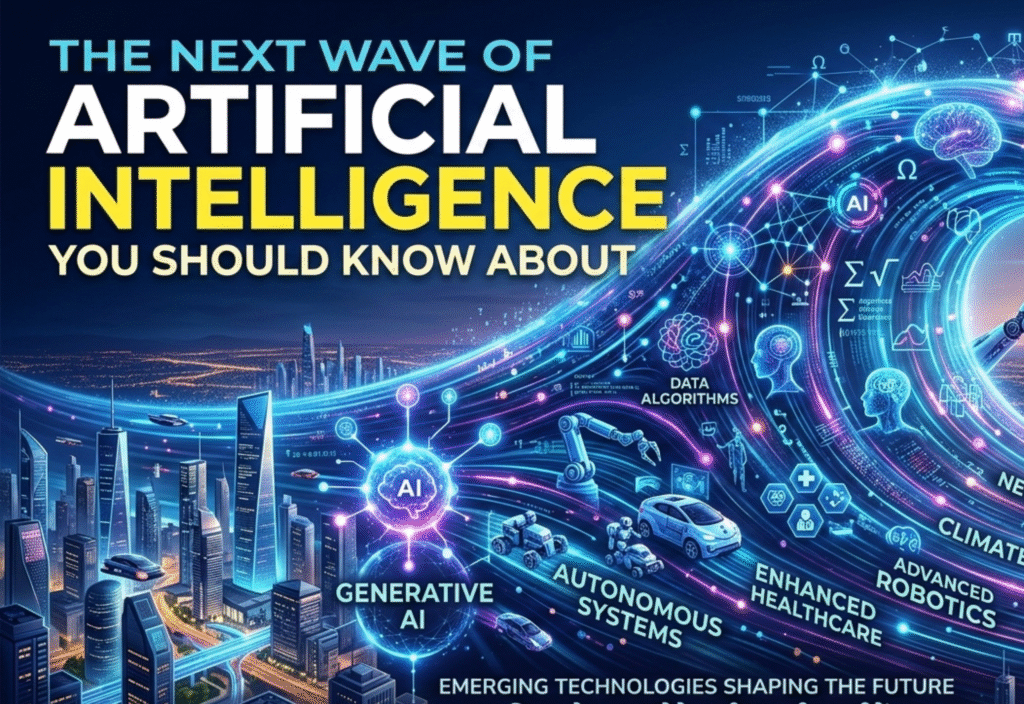 Next wave of artificial intelligence showing autonomous agents and generative AI systems