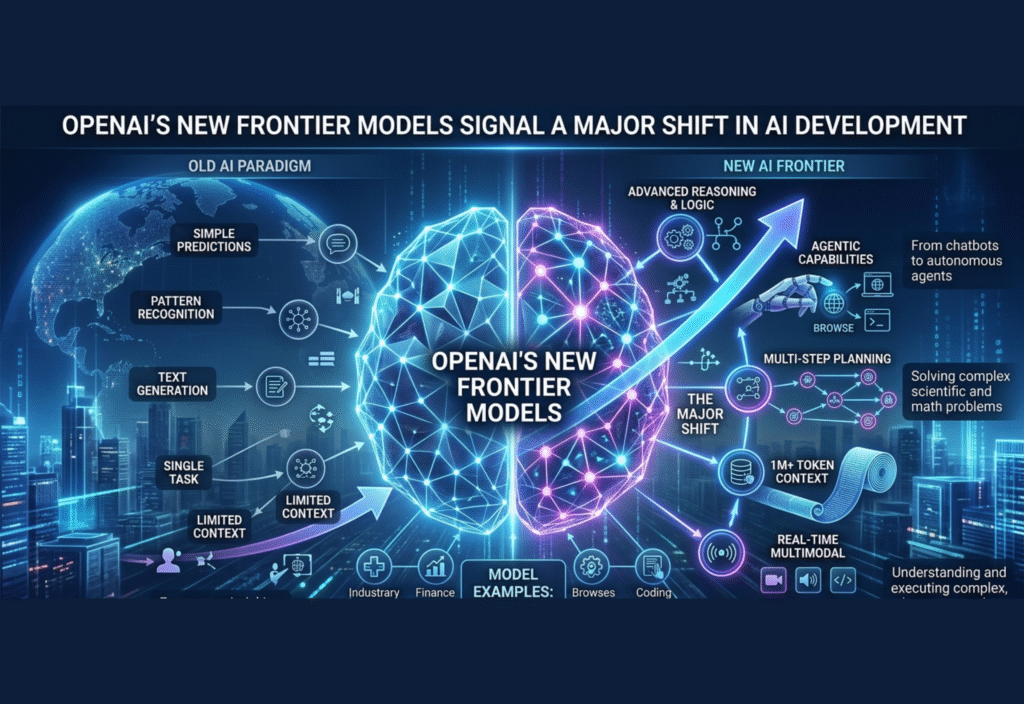 OpenAI frontier models representing advanced artificial intelligence technology and innovation