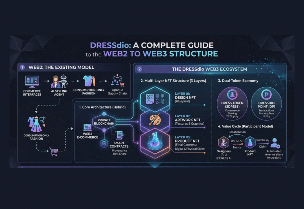 From Web2 to Web3 DRESSdio Structure guide with key components and strategies 2026