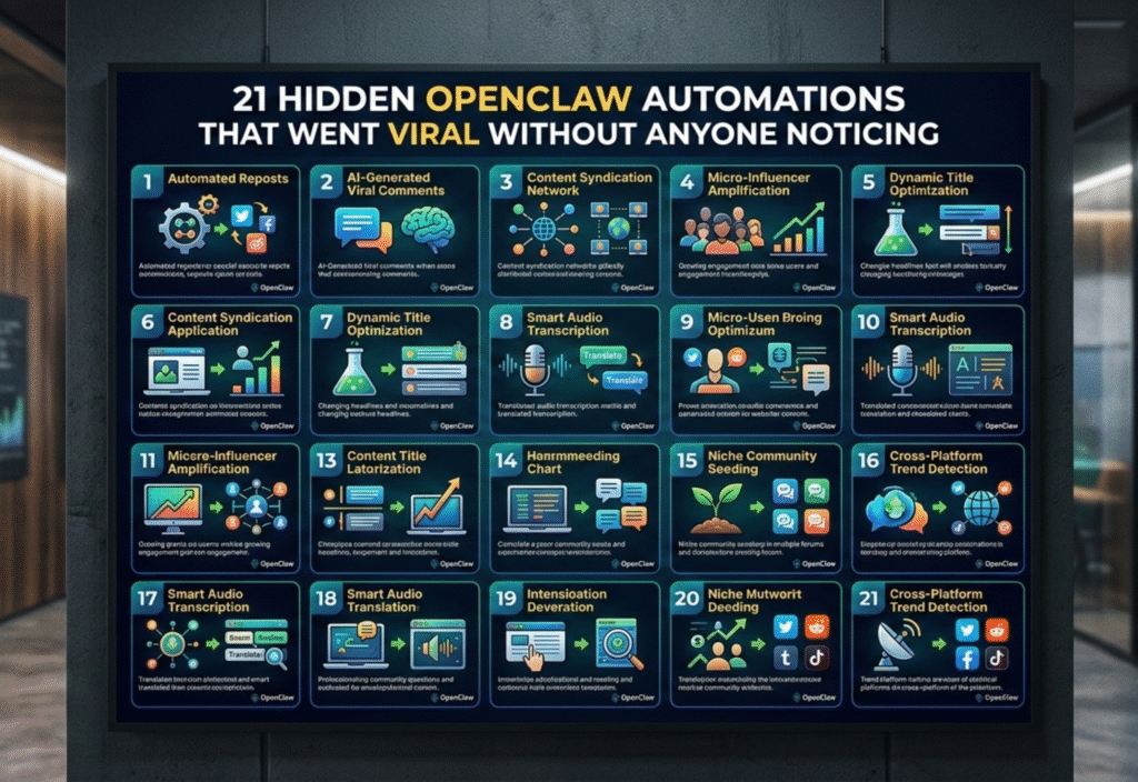 OpenClaw hidden automation workflow example boosting productivity