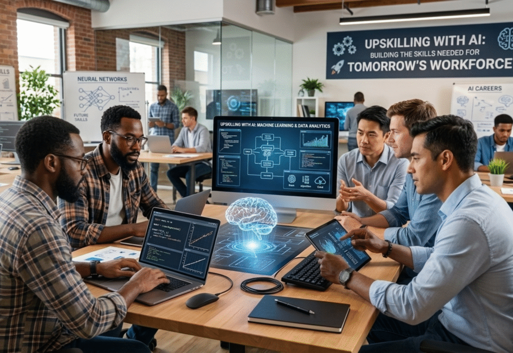 AI upskilling for employees to build future workforce skills and enhance career growth