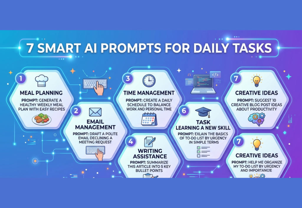 Smart AI prompts for managing daily tasks and boosting productivity