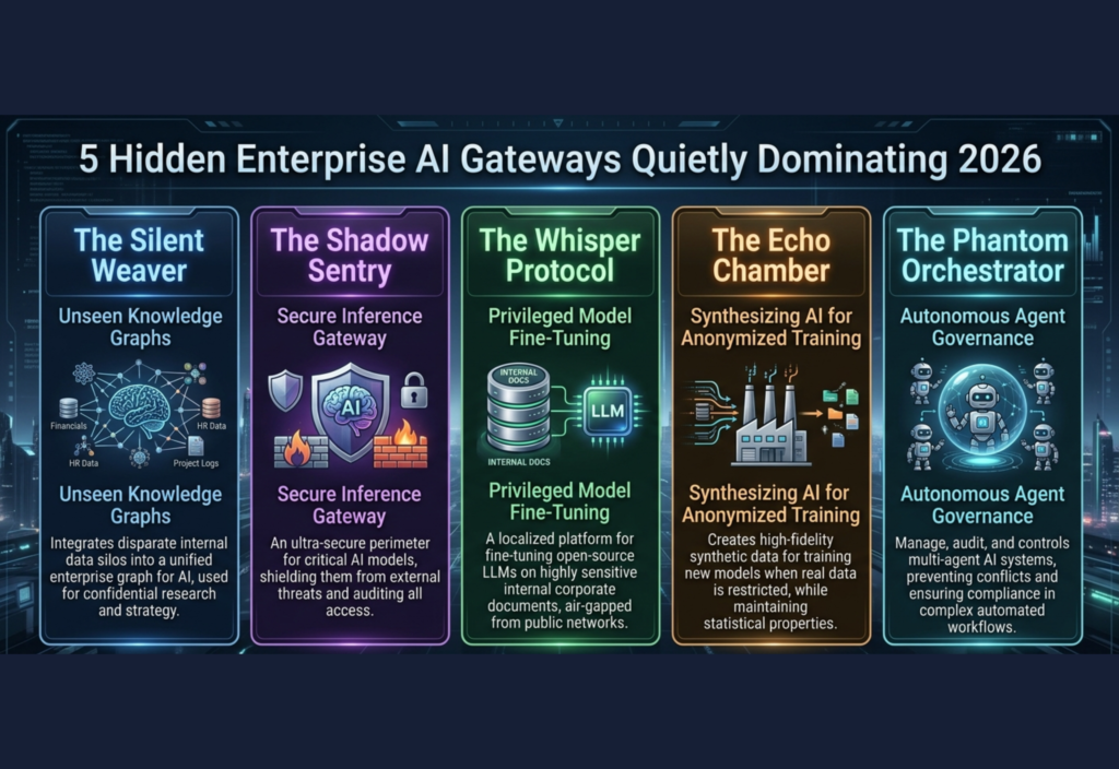 Hidden enterprise AI gateways 2026 powering automation, data intelligence, and secure AI workflows in modern businesses