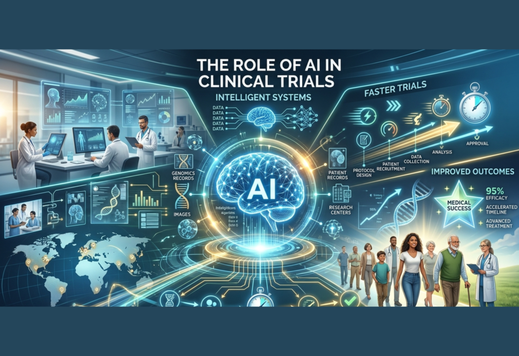 AI in clinical trials improving patient recruitment, data analysis, and research efficiency